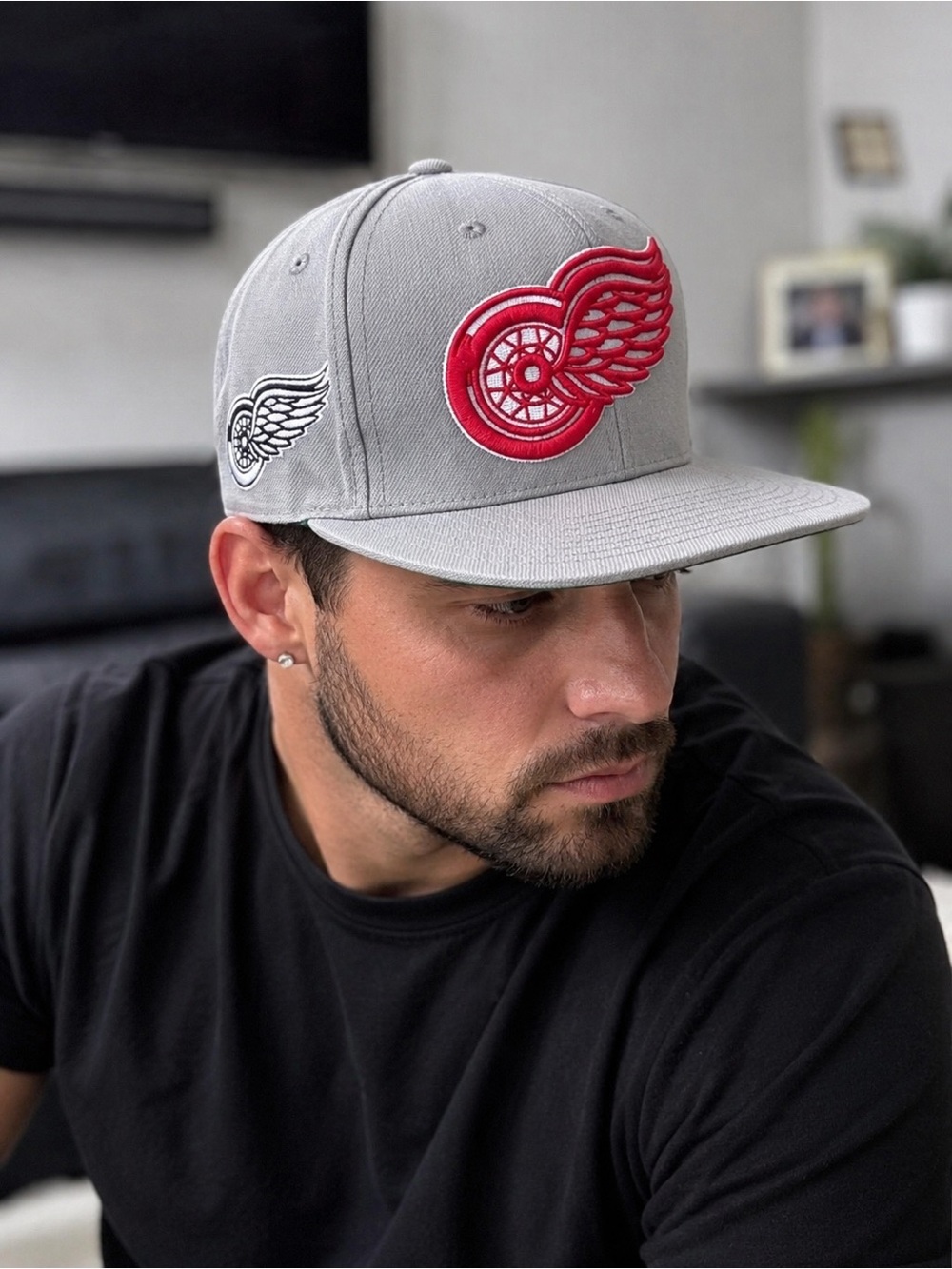 Mitchell & Ness Detroit Red Wings Vintage Hockey Snapback Hat